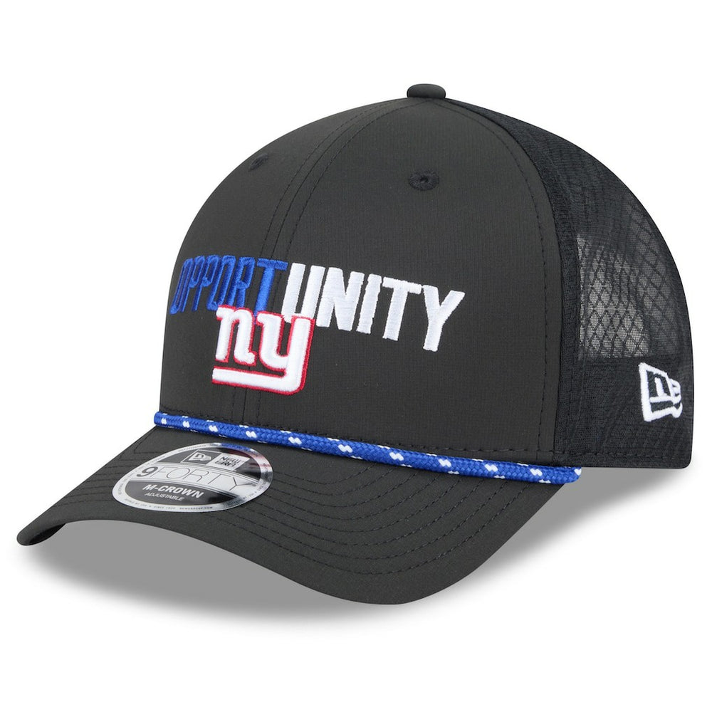 New York Giants New Era 2025 Inspire Change 9FORTY M-Crown Adjustable Hat - Black Hats