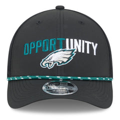 Philadelphia Eagles New Era 2025 Inspire Change 9FORTY M-Crown Adjustable Hat - Black Hats