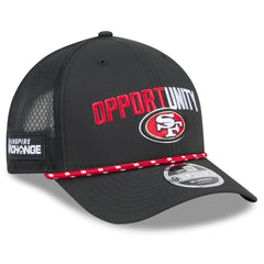 San Francisco 49ers New Era 2025 Inspire Change 9FORTY M-Crown Adjustable Hat - Black Hats