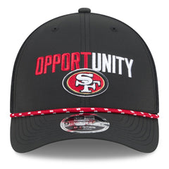 San Francisco 49ers New Era 2025 Inspire Change 9FORTY M-Crown Adjustable Hat - Black Hats