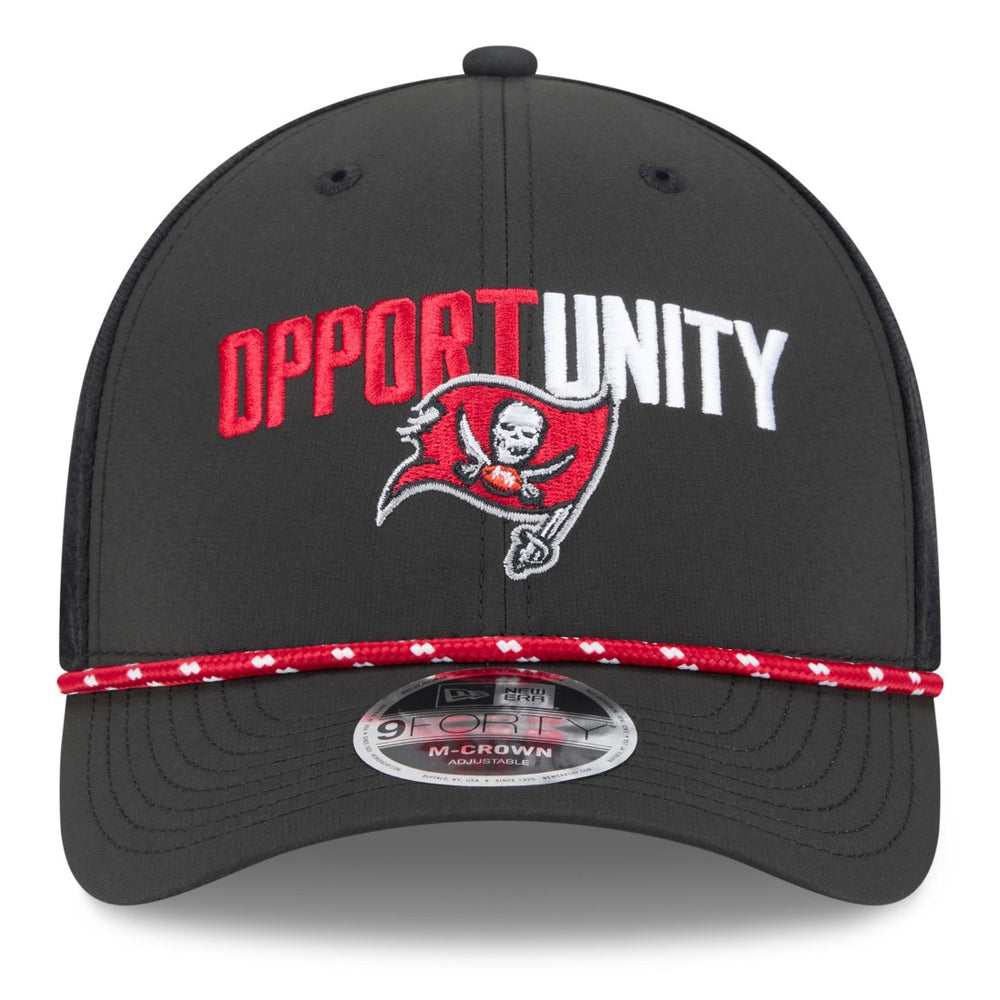 Tampa Bay Buccaneers New Era 2025 Inspire Change 9FORTY M-Crown Adjustable Hat - Black Hats