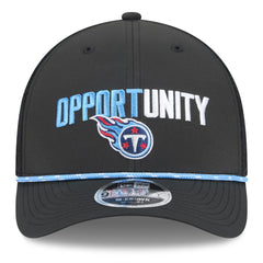 Tennessee Titans New Era 2025 Inspire Change 9FORTY M-Crown Adjustable Hat - Black Hats