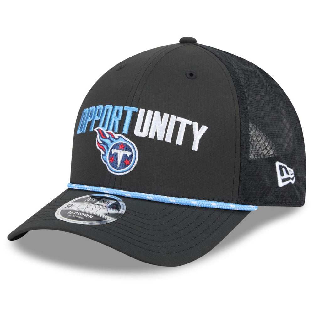 Tennessee Titans New Era 2025 Inspire Change 9FORTY M-Crown Adjustable Hat - Black Hats