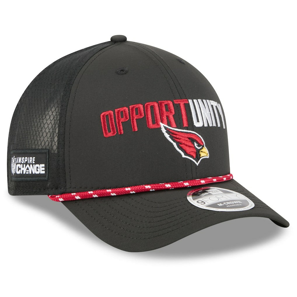 Arizona Cardinals New Era 2025 Inspire Change 9FORTY M-Crown Adjustable Hat - Black Hats