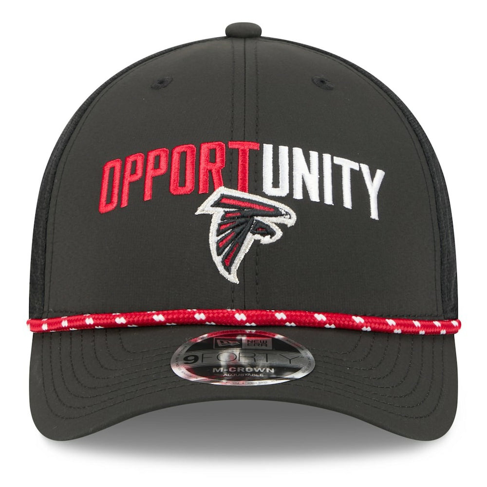 Atlanta Falcons New Era 2025 Inspire Change 9FORTY M-Crown Adjustable Hat - Black Hats