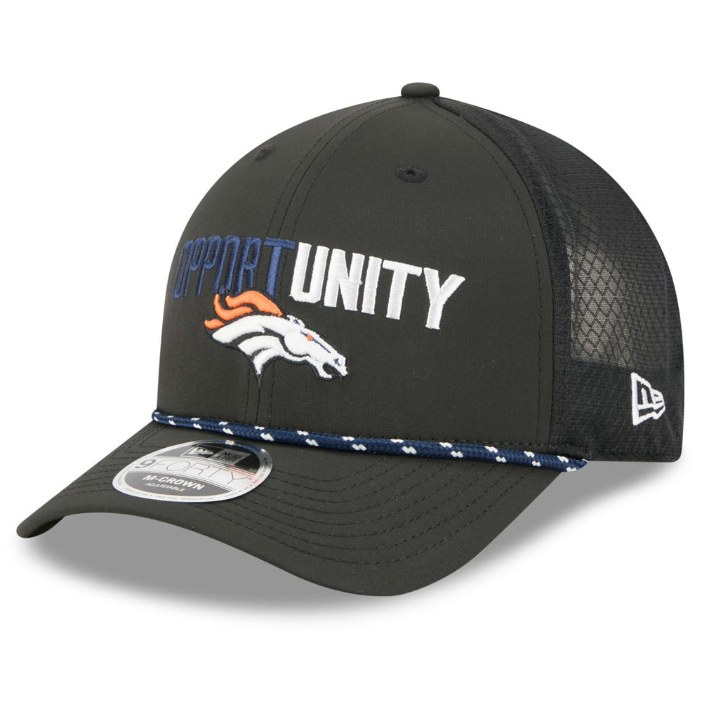 Denver Broncos New Era 2025 Inspire Change 9FORTY M-Crown Adjustable Hat - Black Hats