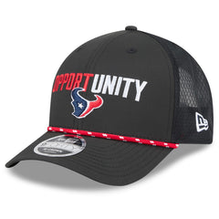 Houston Texans New Era 2025 Inspire Change 9FORTY M-Crown Adjustable Hat - Black Hats