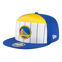Golden State Warriors Youth 2025 NBA Tip Off Split Panel 9FIFTY Snapback Hat White/Royal - New Era
