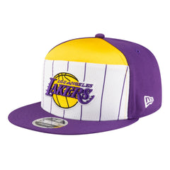 Los Angeles Lakers Youth 2025 NBA Tip Off Split Panel 9FIFTY Snapback Hat White/Purple - New Era outlet