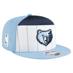 Memphis Grizzlies Youth 2025 NBA Tip Off Split Panel 9FIFTY Snapback Hat White/Light Blue - New Era