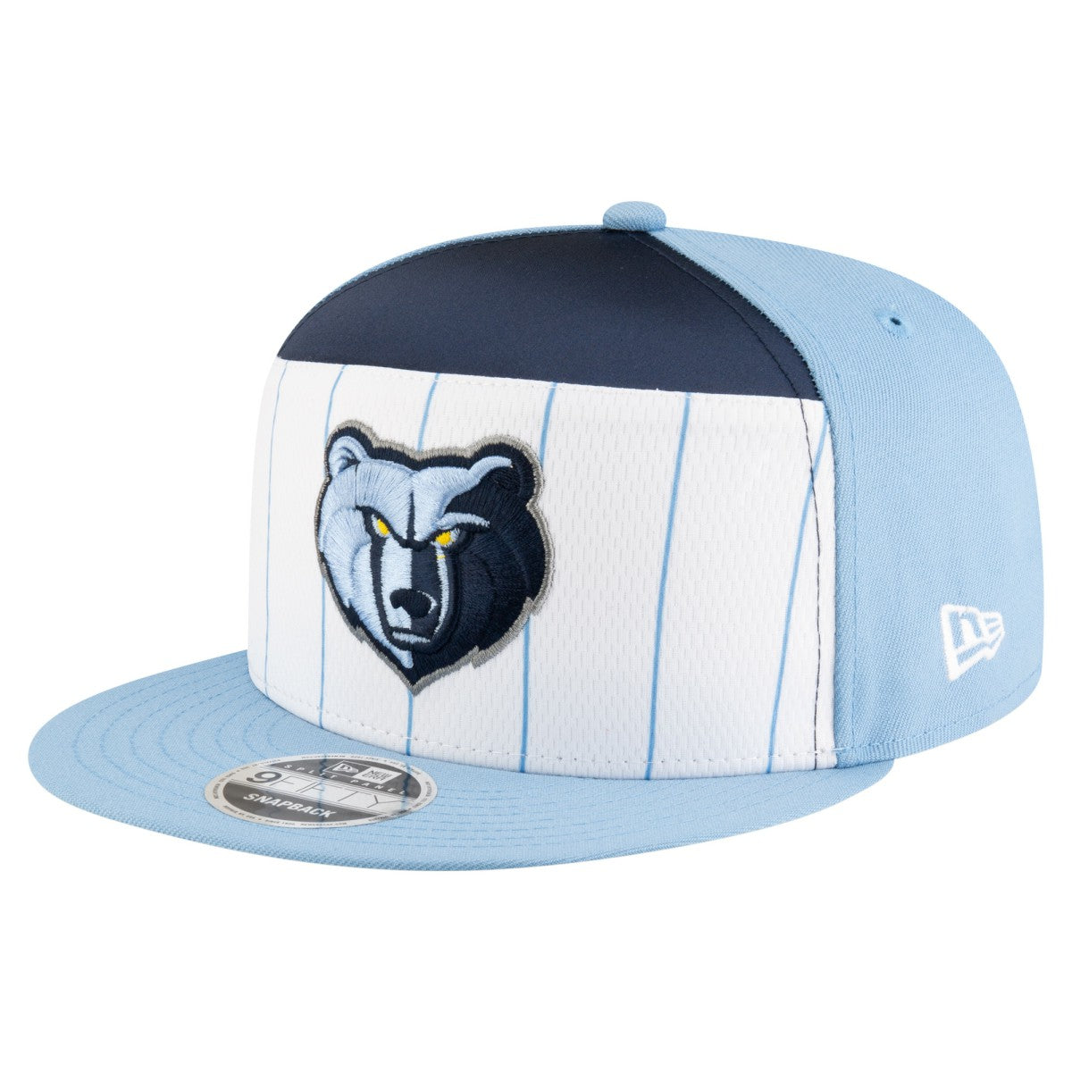 Memphis Grizzlies Youth 2025 NBA Tip Off Split Panel 9FIFTY Snapback Hat White/Light Blue - New Era