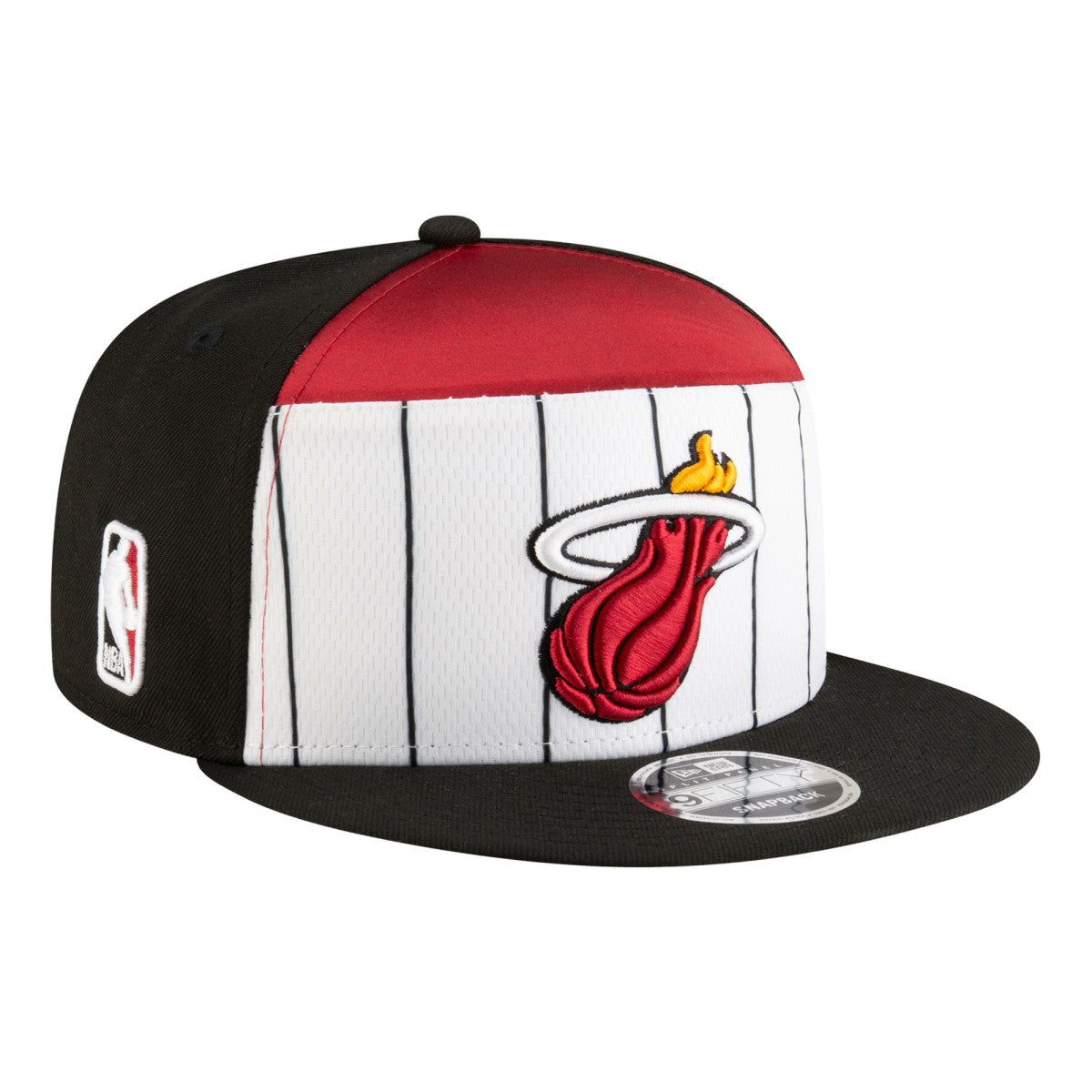 Miami Heat Youth 2025 NBA Tip Off Split Panel 9FIFTY Snapback Hat White/Black - New Era