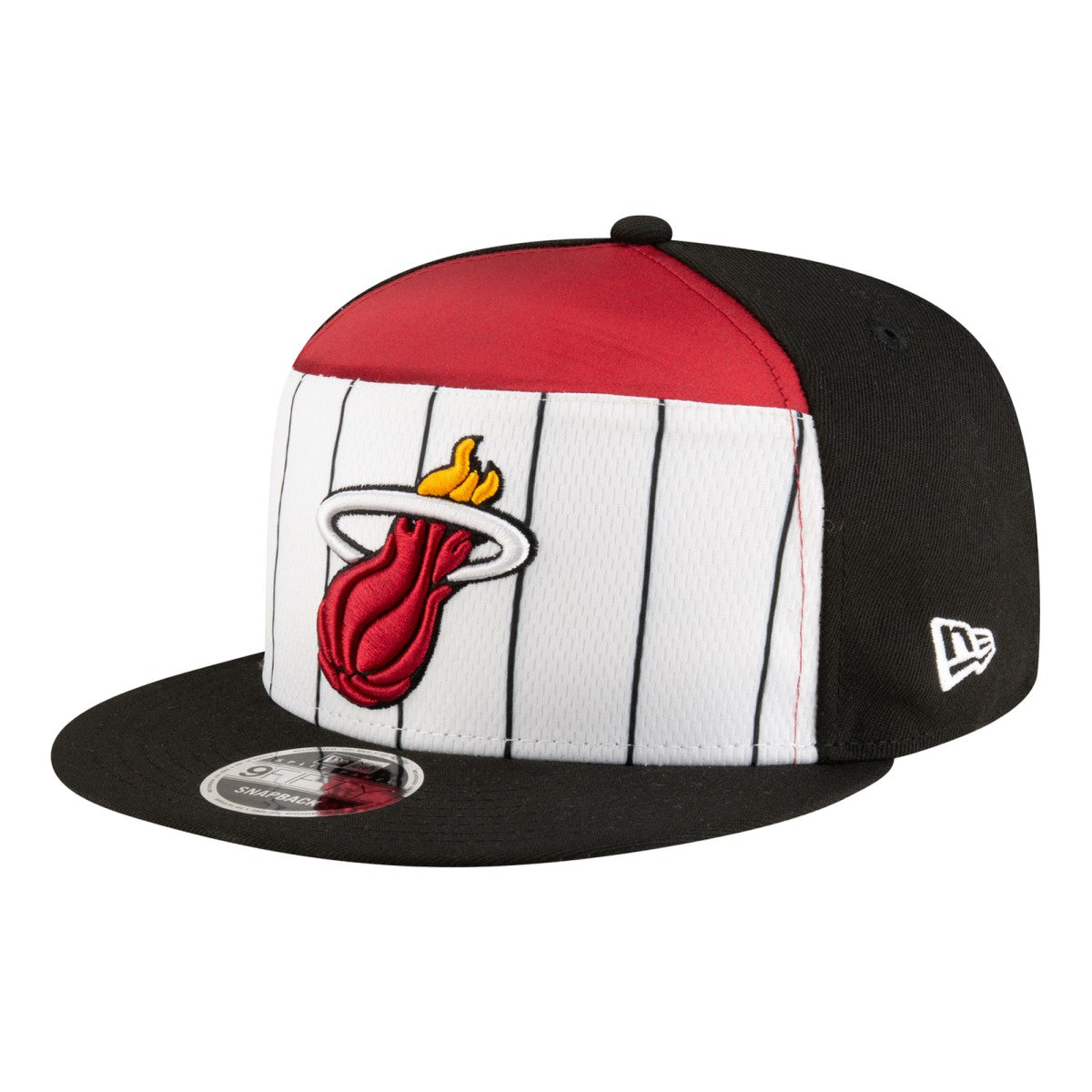 Miami Heat Youth 2025 NBA Tip Off Split Panel 9FIFTY Snapback Hat White/Black - New Era