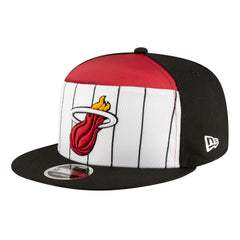 Miami Heat Youth 2025 NBA Tip Off Split Panel 9FIFTY Snapback Hat White/Black - New Era