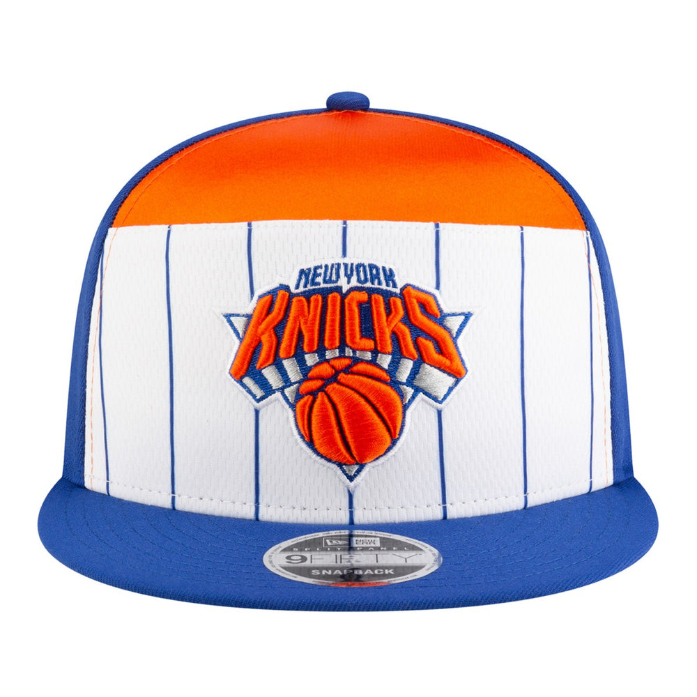 New York Knicks Youth 2025 NBA Tip Off Split Panel 9FIFTY Snapback Hat White/Blue - New Era