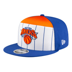 New York Knicks Youth 2025 NBA Tip Off Split Panel 9FIFTY Snapback Hat White/Blue - New Era