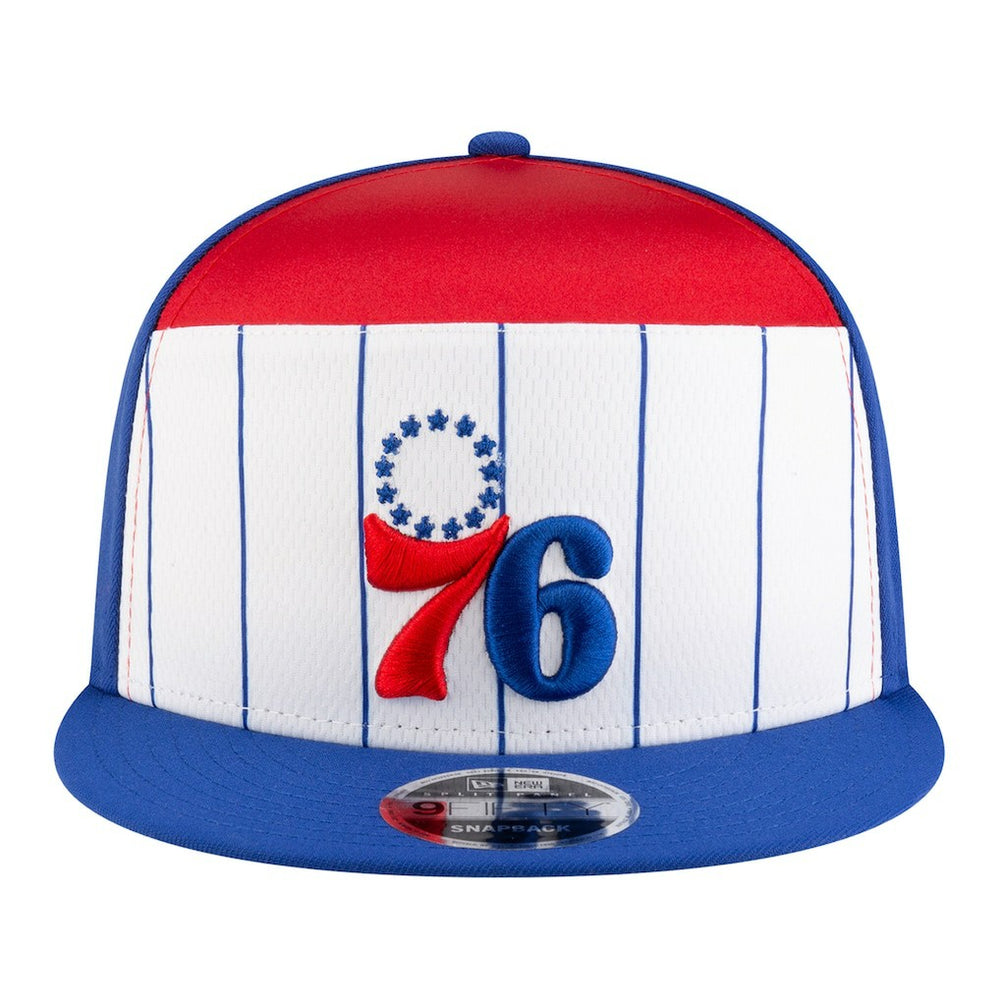 Philadelphia 76ers Youth 2025 NBA Tip Off Split Panel 9FIFTY Snapback Hat White/Blue - New Era