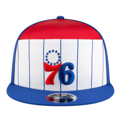 Philadelphia 76ers Youth 2025 NBA Tip Off Split Panel 9FIFTY Snapback Hat White/Blue - New Era