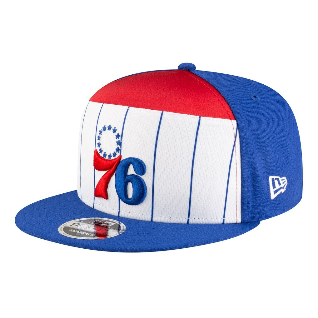 Philadelphia 76ers Youth 2025 NBA Tip Off Split Panel 9FIFTY Snapback Hat White/Blue - New Era