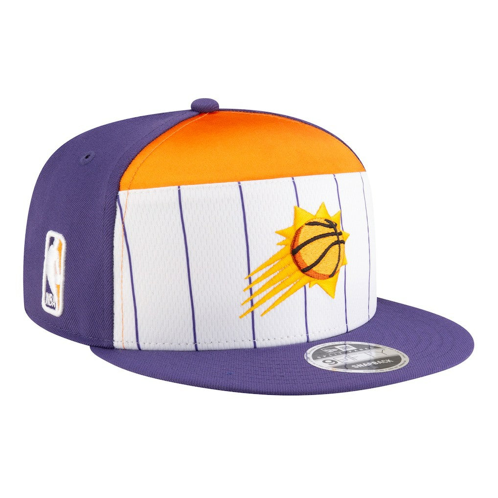 Phoenix Suns Youth 2025 NBA Tip Off Split Panel 9FIFTY Snapback Hat White/Purple - New Era