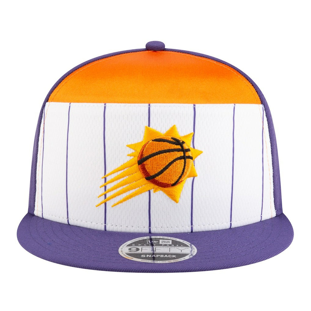 Phoenix Suns Youth 2025 NBA Tip Off Split Panel 9FIFTY Snapback Hat White/Purple - New Era