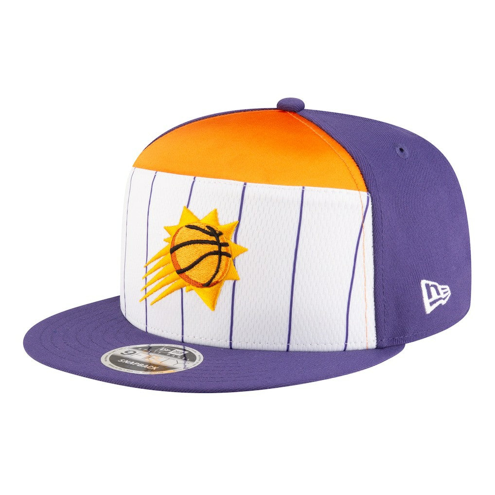 Phoenix Suns Youth 2025 NBA Tip Off Split Panel 9FIFTY Snapback Hat White/Purple - New Era