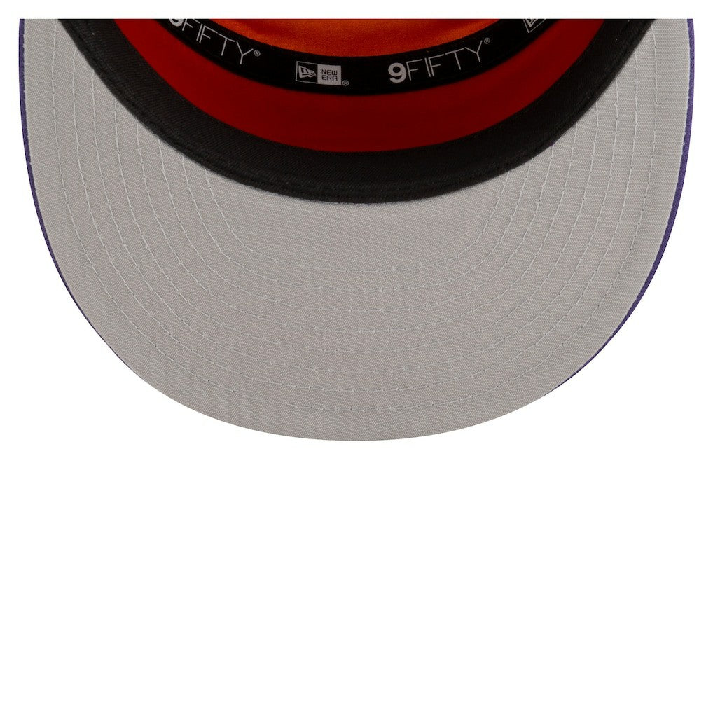 Phoenix Suns Youth 2025 NBA Tip Off Split Panel 9FIFTY Snapback Hat White/Purple - New Era