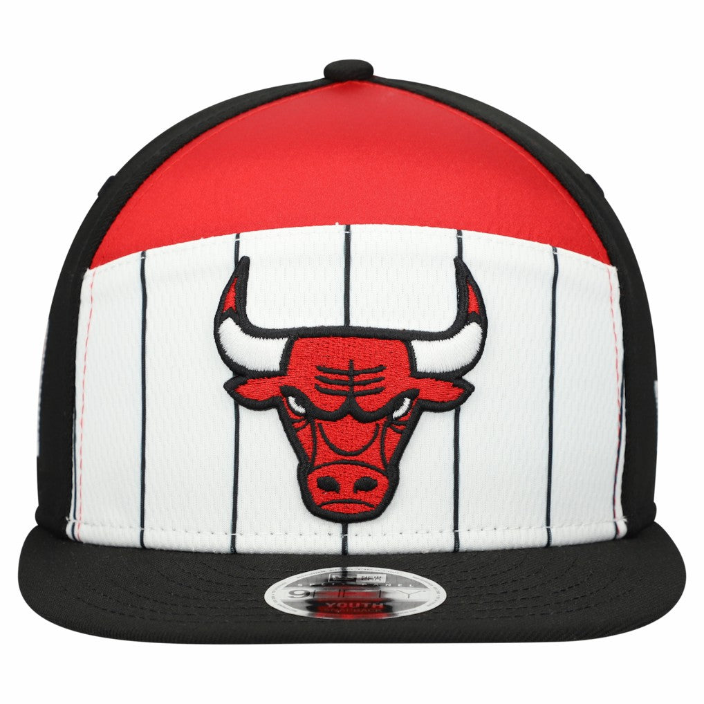 Chicago Bulls Youth 2025 NBA Tip Off Split Panel 9FIFTY Snapback Hat White/Black - New Era