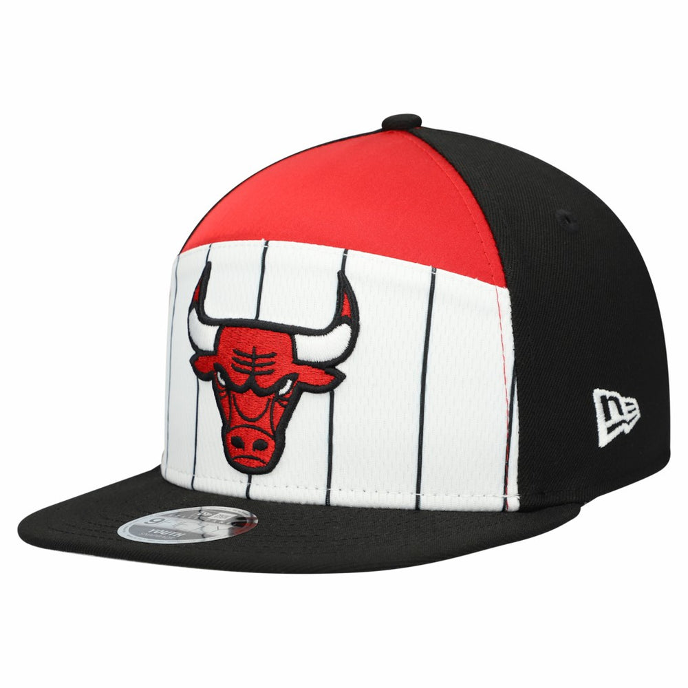 Chicago Bulls Youth 2025 NBA Tip Off Split Panel 9FIFTY Snapback Hat White/Black - New Era