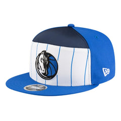 Dallas Mavericks Youth 2025 NBA Tip Off Split Panel 9FIFTY Snapback Hat White/Blue - New Era