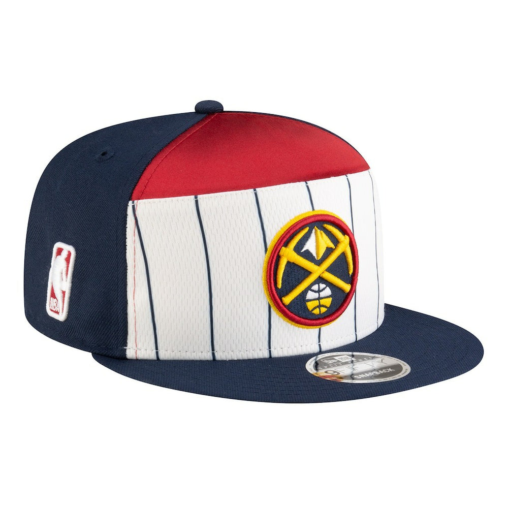 Denver Nuggets Youth 2025 NBA Tip Off Split Panel 9FIFTY Snapback Hat White/Navy - New Era
