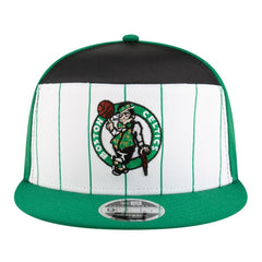 Boston Celtics Youth 2025 NBA Tip Off Split Panel 9FIFTY Snapback Hat White/Kelly Green - New Era