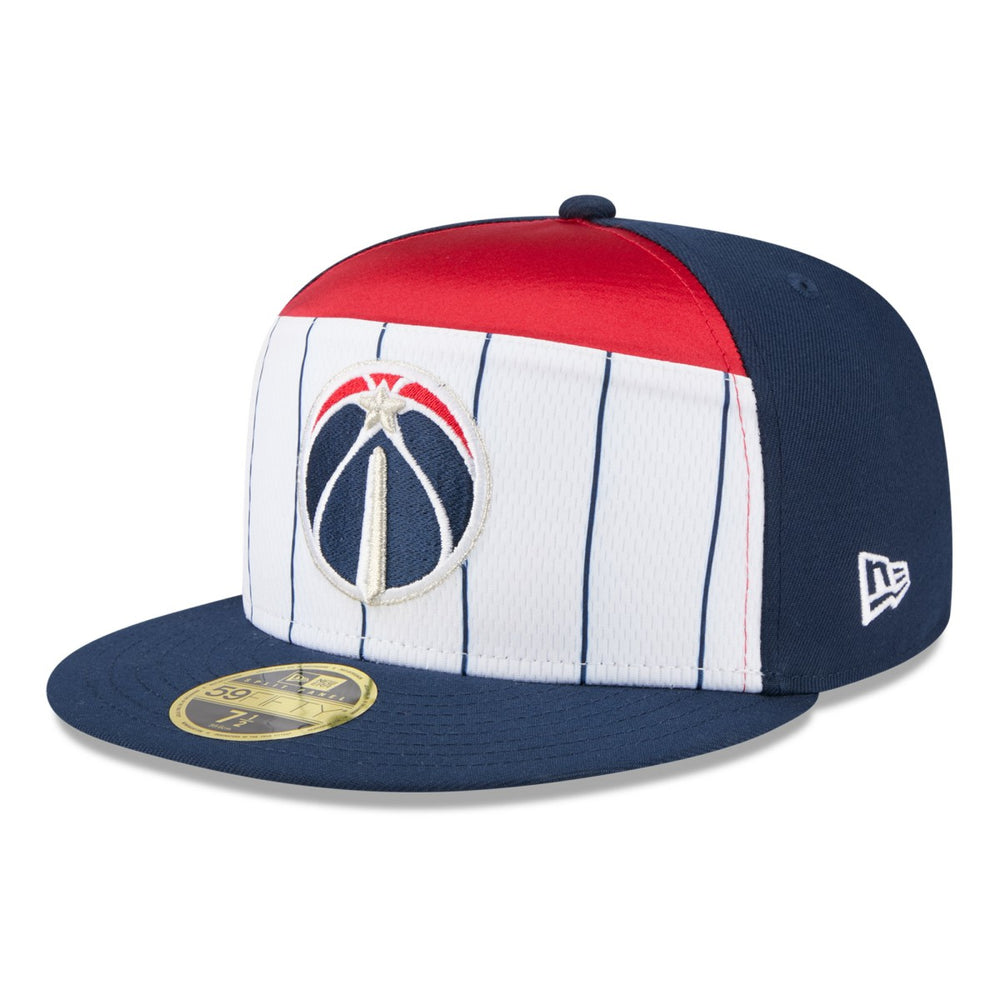 Washington Wizards 2025 NBA Tip Off Split Panel 59FIFTY Fitted Hat White/Navy - New Era