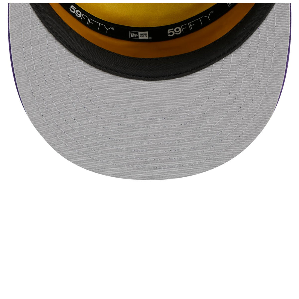 Los Angeles Lakers 2025 NBA Tip Off Split Panel 59FIFTY Fitted Hat White/Purple - New Era