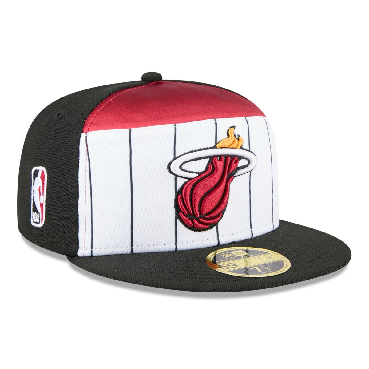 Miami Heat 2025 NBA Tip Off Split Panel 59FIFTY Fitted Hat White/Black - New Era
