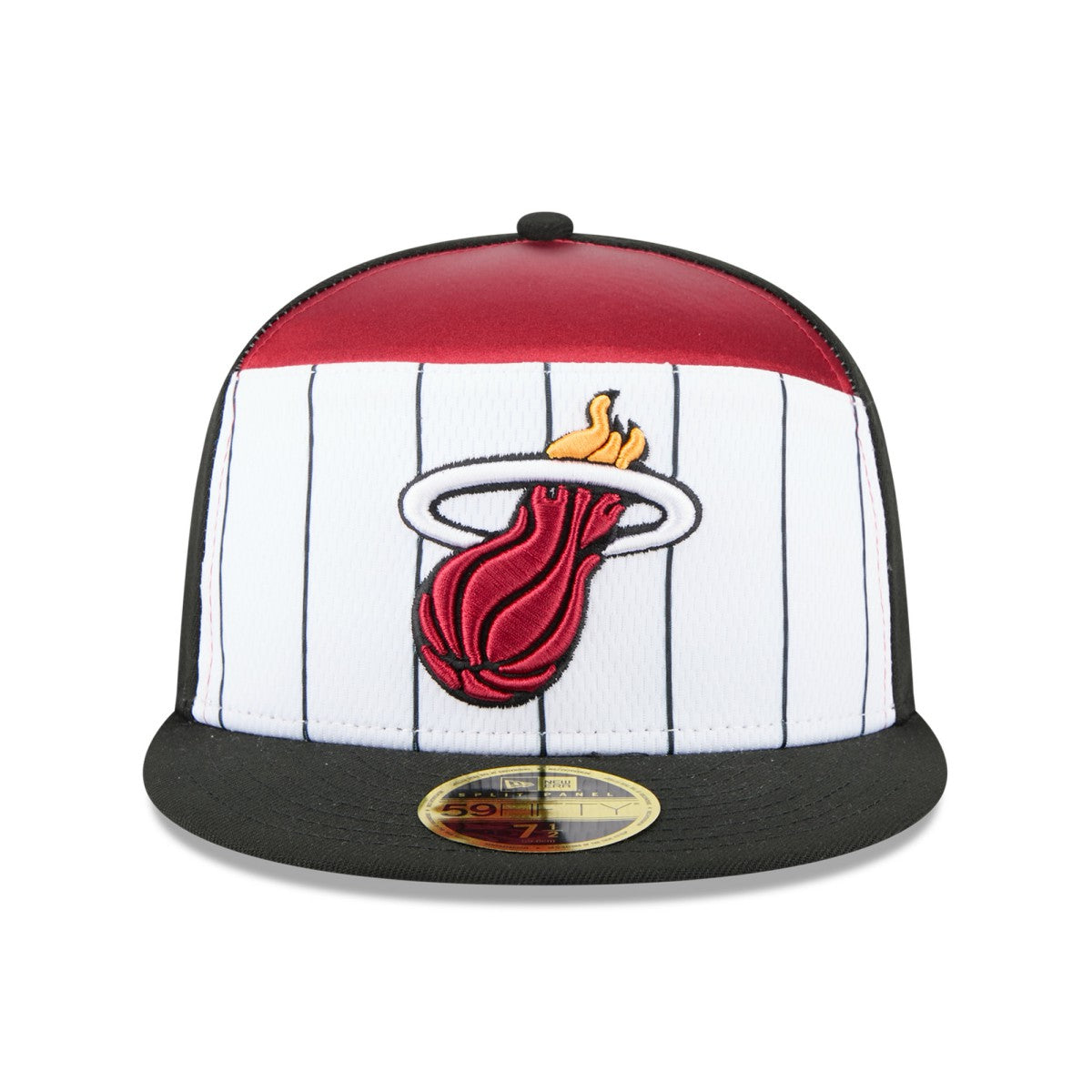 Miami Heat 2025 NBA Tip Off Split Panel 59FIFTY Fitted Hat White/Black - New Era