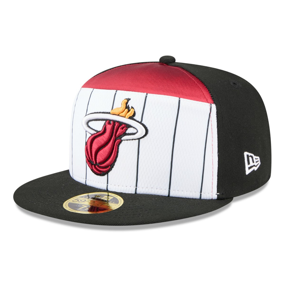 Miami Heat 2025 NBA Tip Off Split Panel 59FIFTY Fitted Hat White/Black - New Era