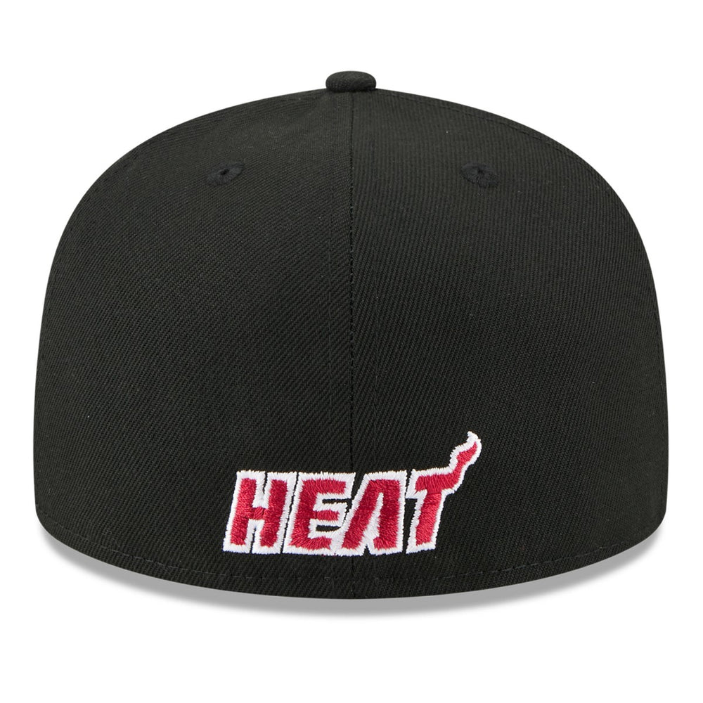 Miami Heat 2025 NBA Tip Off Split Panel 59FIFTY Fitted Hat White/Black - New Era