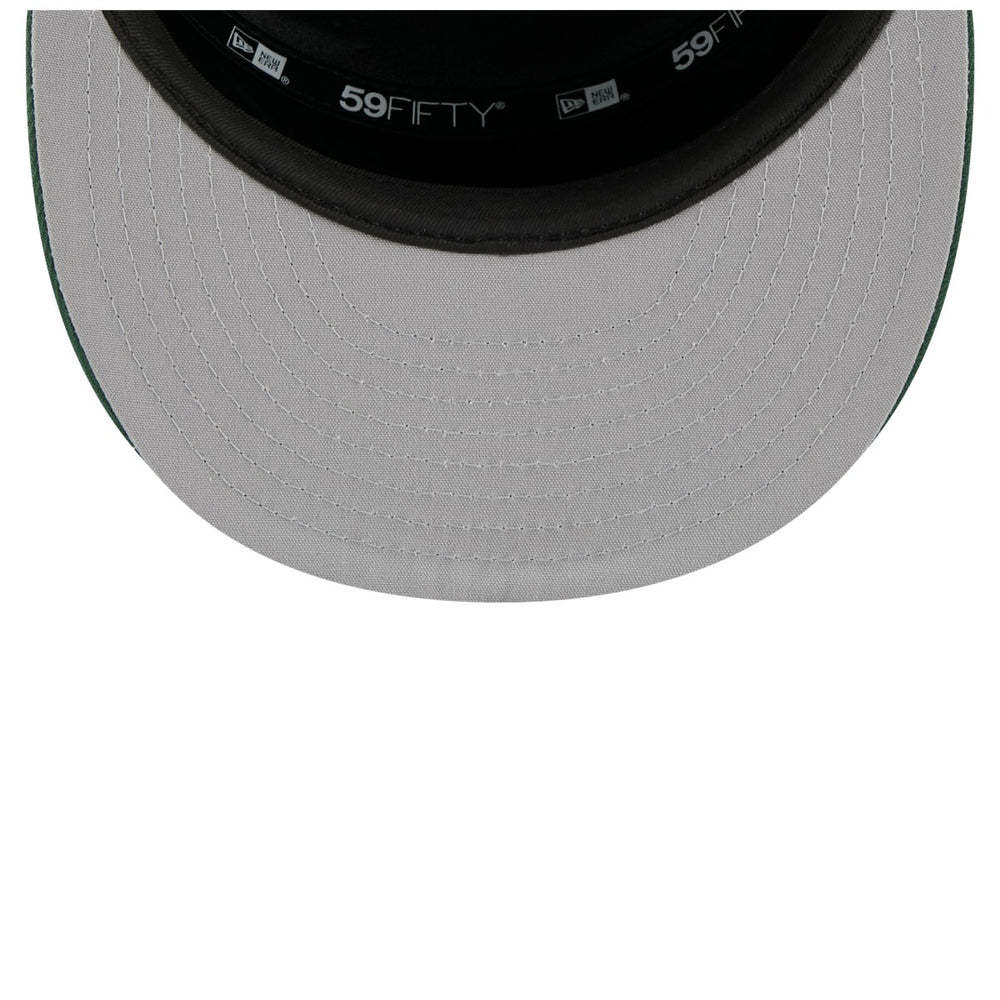 Milwaukee Bucks 2025 NBA Tip Off Split Panel 59FIFTY Fitted Hat White/Hunter Green - New Era