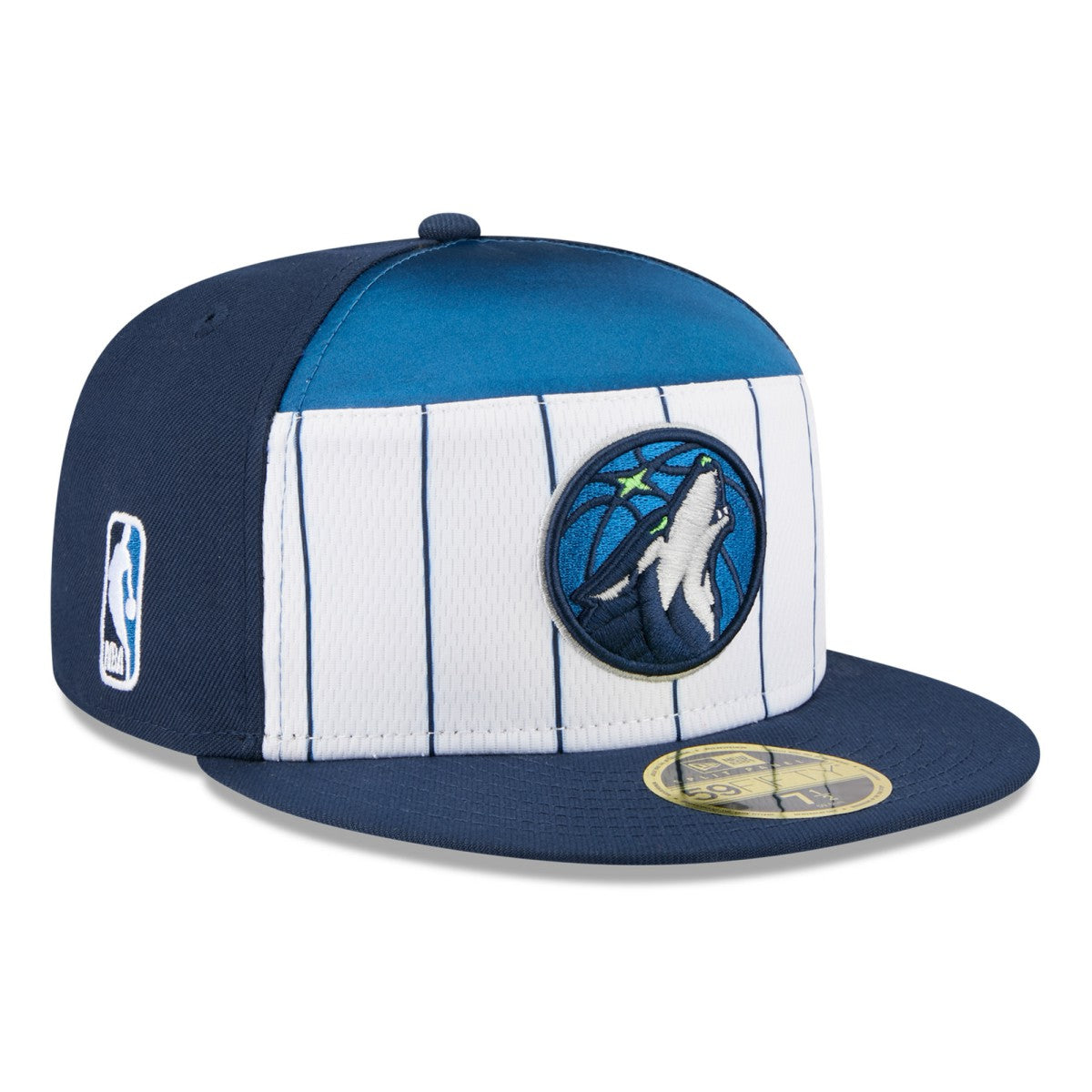 Minnesota Timberwolves 2025 NBA Tip Off Split Panel 59FIFTY Fitted Hat White/Navy - New Era