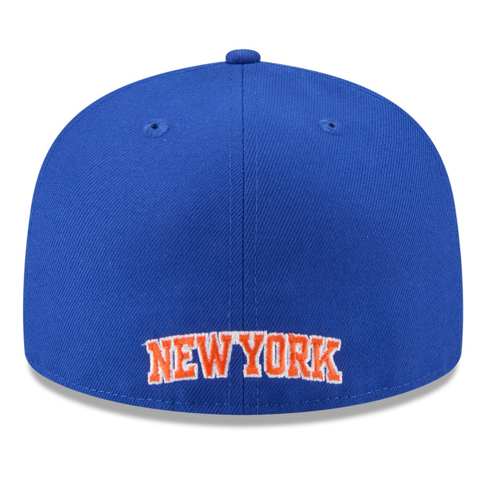 New York Knicks 2025 NBA Tip Off Split Panel 59FIFTY Fitted Hat White/Blue - New Era