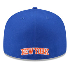New York Knicks 2025 NBA Tip Off Split Panel 59FIFTY Fitted Hat White/Blue - New Era