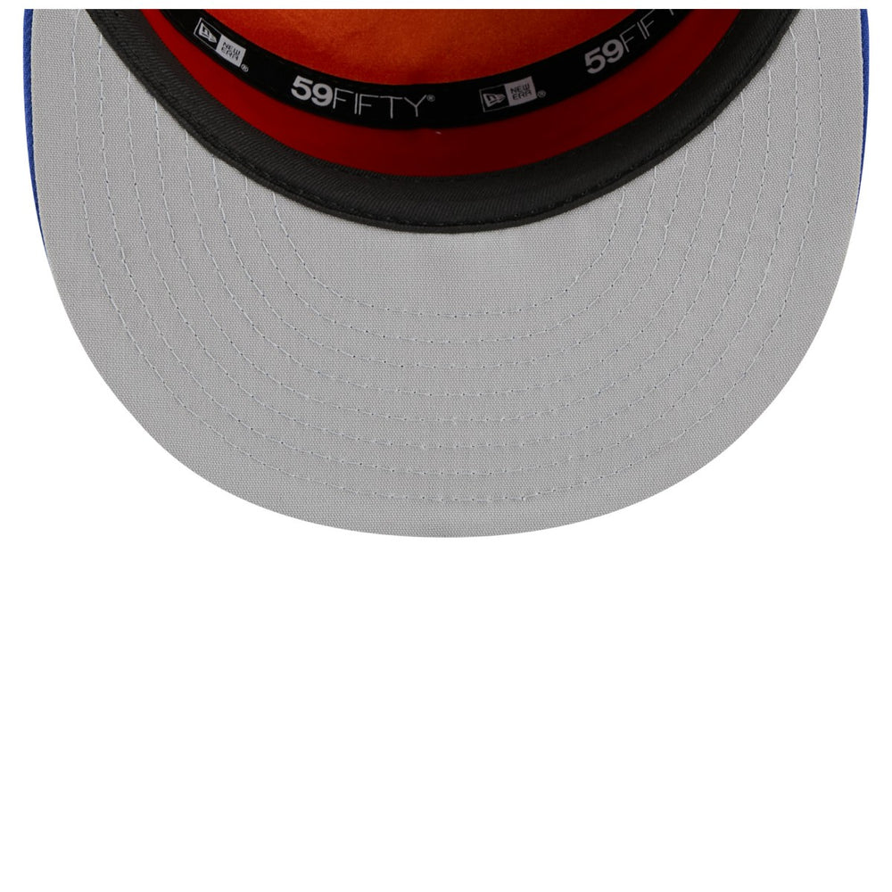 New York Knicks 2025 NBA Tip Off Split Panel 59FIFTY Fitted Hat White/Blue - New Era