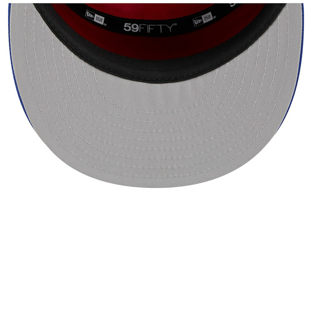 Philadelphia 76ers 2025 NBA Tip Off Split Panel 59FIFTY Fitted Hat White/Royal - New Era