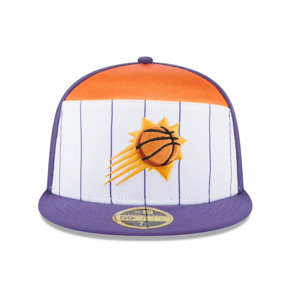 Phoenix Suns 2025 NBA Tip Off Split Panel 59FIFTY Fitted Hat White/Purple - New Era