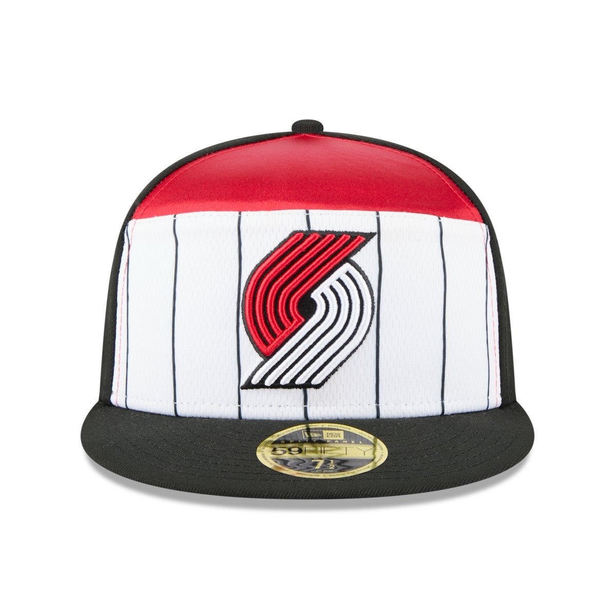 Portland Trail Blazers 2025 NBA Tip Off Split Panel 59FIFTY Fitted Hat White/Black - New Era