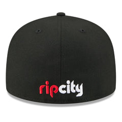 Portland Trail Blazers 2025 NBA Tip Off Split Panel 59FIFTY Fitted Hat White/Black - New Era