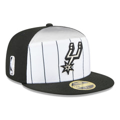 San Antonio Spurs 2025 NBA Tip Off Split Panel 59FIFTY Fitted Hat White/Black - New Era