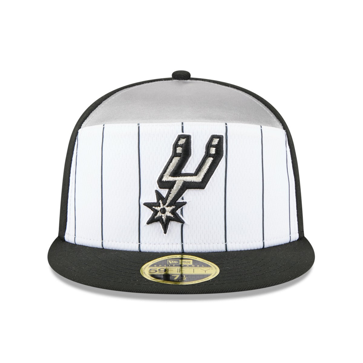 San Antonio Spurs 2025 NBA Tip Off Split Panel 59FIFTY Fitted Hat White/Black - New Era