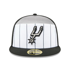San Antonio Spurs 2025 NBA Tip Off Split Panel 59FIFTY Fitted Hat White/Black - New Era